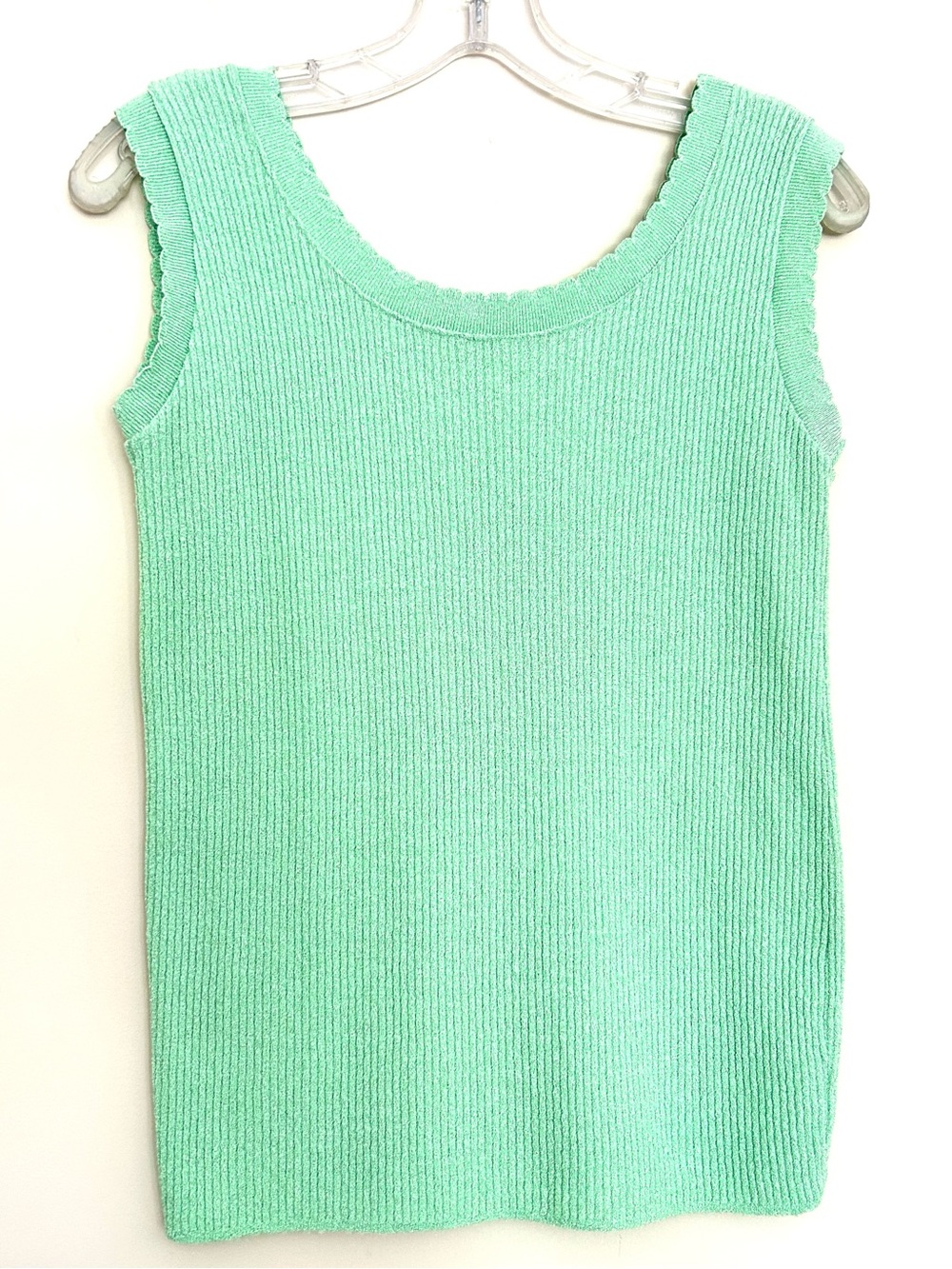Mint Green Women’s Sleeveless Ribbed Tank Top
